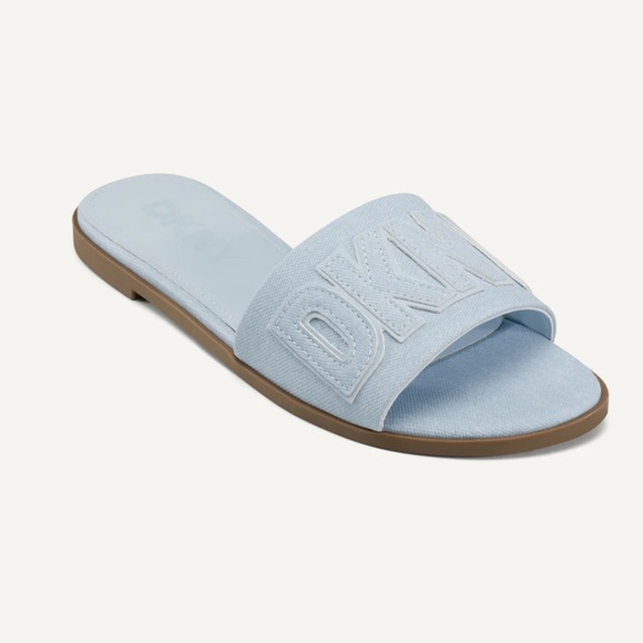 DKNY Sky Blue Women's Willow Slide Sandals- size 9 - Picture 1 of 8